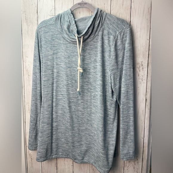 Light Blue Cowl Neck Pullover size XL - Picture 1 of 9